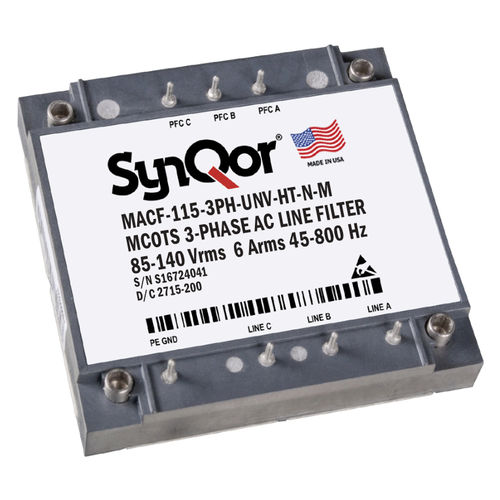 Электронный фильтр нижних частот - MACF-115 series - SYNQOR - пассивного типа / EMI / трехфазовый