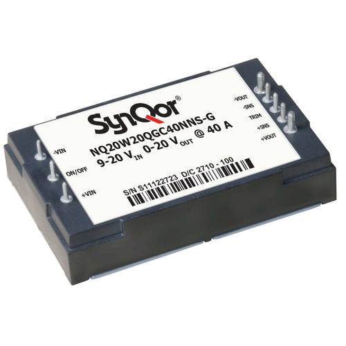 Неизолированный преобразователь DC/DC - NQ20 - SYNQOR - высокого напряжения / регулируемый / SMD