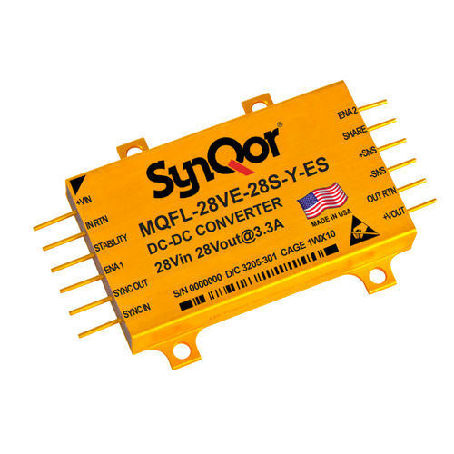 Преобразователь DC/DC для печатной платы - MQ 28VE  - SYNQOR - регулируемый / для суровых природных условий / с одним выходом