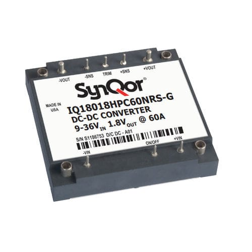 Преобразователь DC/DC SMD - IQ18  - SYNQOR - с входным напряжением 4:1 / промышленный / для суровых природных условий