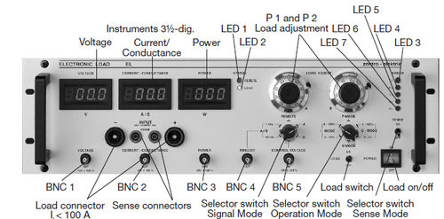 Электронная нагрузка DC - 0.5 - 1 kW, 2.5 - 800 V | EL500, EL1000 series - Zentro-Elektrik - программируемая