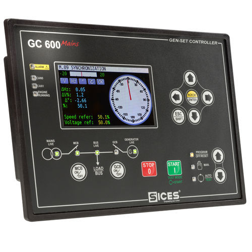 Автоматический контроллер для электрогенераторной установки - GC600 - S.I.C.E.S. - параллельный / с ручным управлением / цифровой
