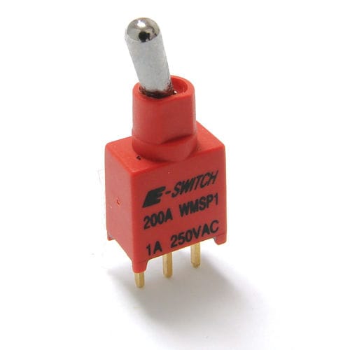Клавишный переключатель - 200A series - E-SWITCH - с рычагом / однополюсный / 2 полюса