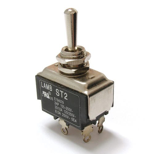 Клавишный переключатель - ST2 series  - E-SWITCH - с рычагом / 2 полюса / ультрапрочный