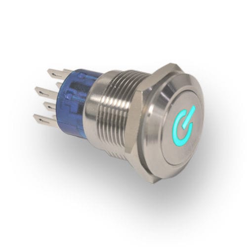 Сенсорная пусковая кнопка - ULV4 Series - E-SWITCH - антивандальная / IP67 / световая (светодиод)