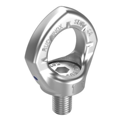 Подъемное кольцо с поворотом на 360° - INOX-STAR® - RUD - винтовое / из нержавеющей стали / с поворотной проушиной