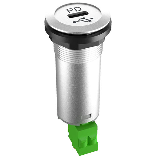 Соединитель для источника электропитания - RONTRON-R-JUWEL RRJ_USB_C_PD - Georg Schlegel GmbH & Co. KG - Socket / USB / вставной