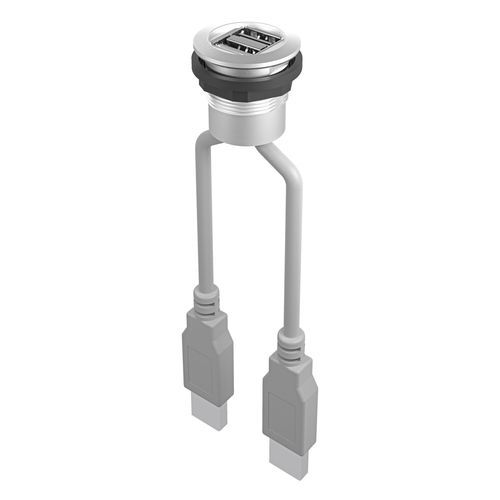 Соединитель для передачи данных - RONTRON-R-JUWEL RRJ_2USB - Georg Schlegel GmbH & Co. KG - джек / USB / круглый