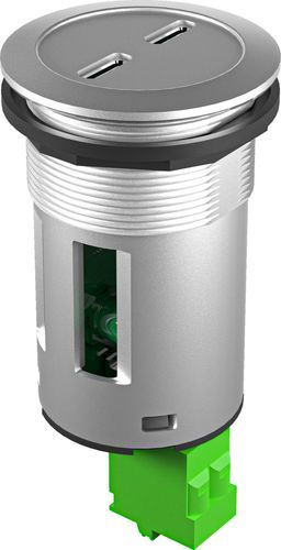 Встроенная розетка - KRJM_2USB_C_5V - Georg Schlegel GmbH & Co. KG - для сборки на столе / IP20 / двухполюсная