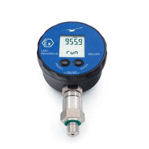 Цифровой манометр - LEO-Record-Ei-H2 - KELLER Pressure AG - G 1/4 / NPT 1/4 / из нержавеющей стали