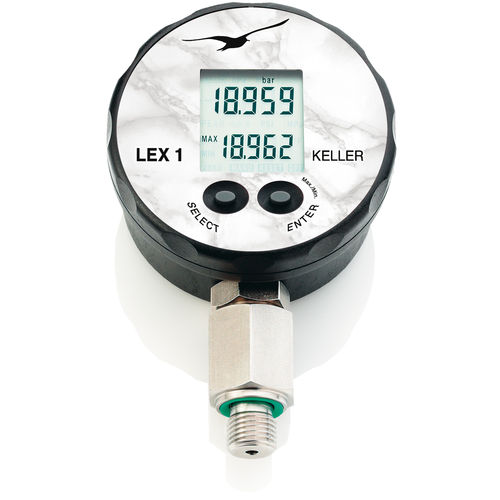 Манометр с дисплеем LCD - LEX1 - KELLER Pressure AG - резьбовой / G 1/4 / G 1/2