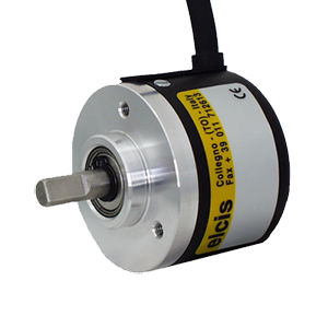 Миниатюрный датчик угла поворота - 40 series - ELCIS ENCODER - инкрементальный / со сплошным валом / 24 Vcc