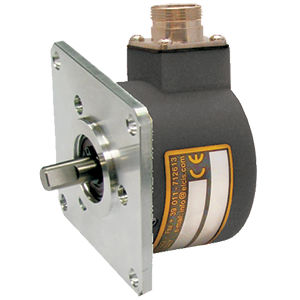 Миниатюрный датчик угла поворота - 63EH - ELCIS ENCODER - инкрементальный / со сплошным валом / с квадратным фланцем
