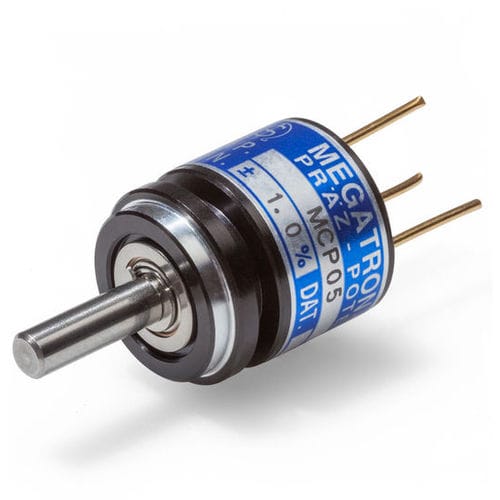 Потенциометр из токопроводящей пластмассы - MCP05 - MEGATRON Elektronik GmbH & Co. KG - однооборотный / с ручным управлением / аналоговый