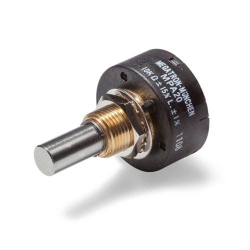 Потенциометр из токопроводящей пластмассы - MPA20/21 - MEGATRON Elektronik GmbH & Co. KG - однооборотный / с ручным управлением / аналоговый