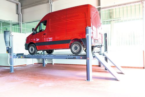 Четырехстоечный автомобильный подъемник - CARLIFT II 5.0 - MAHA Maschinenbau Haldenwang GmbH & Co. KG - 5 тонн / электрогидравлический / для легковых автомобилей