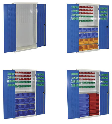 Шкаф для хранения - CYD189xxxBX - Quality Metal Products - напольный / с полками / для двери