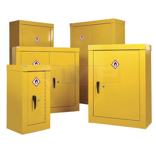Шкаф для обеспечения безопасности - CSHxxxx46ZYX - Quality Metal Products - напольный / с полками / для двери