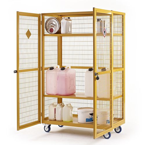Тележка для хранения - Quality Metal Products - из металла / с полками / для транспортного оборудования на роликах