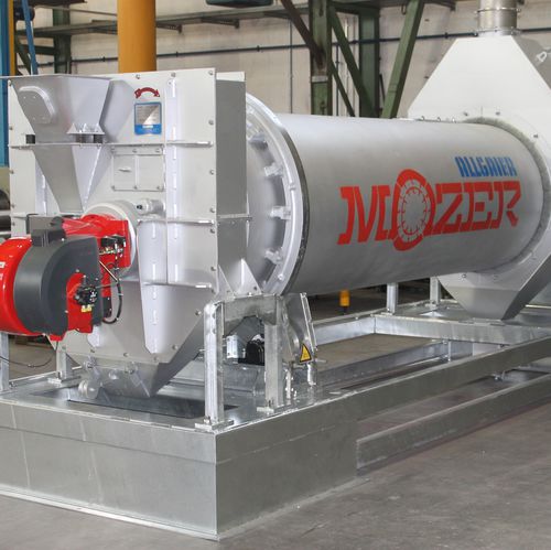 Осушитель с вращающимся барабаном - TT - ALLGAIER PROCESS TECHNOLOGY - горячим воздухом / ротационный / непрерывного действия
