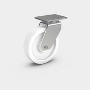 Поворотный ролик - RÄDER-VOGEL RÄDER- UND ROLLENFABRIK GMBH & CO. KG - с пластиной / сильные нагрузки / из стали