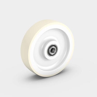 Колесо с бандажом - PEVOLASTIC® - RÄDER-VOGEL RÄDER- UND ROLLENFABRIK GMBH & CO. KG - из полиуретана / не оставляющее следов
