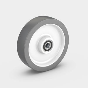 Колесо с бандажом - PEVOTHAN® - RÄDER-VOGEL RÄDER- UND ROLLENFABRIK GMBH & CO. KG - из полиуретана / для высоких нагрузок / не оставляющее следов