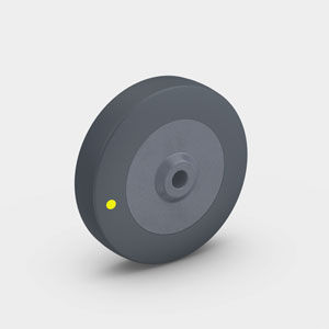 Колесо с бандажом - PEVOTHAN® ELF - RÄDER-VOGEL RÄDER- UND ROLLENFABRIK GMBH & CO. KG - из термопластика / для высоких нагрузок / не оставляющее следов