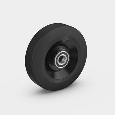 Колесо моноблок - RÄDER-VOGEL RÄDER- UND ROLLENFABRIK GMBH & CO. KG - из полиуретана / для разгрузочно-погрузочных работ / эластичное