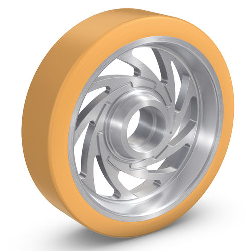 Колесо с бандажом -  VULKOLLAN® 95 - RÄDER-VOGEL RÄDER- UND ROLLENFABRIK GMBH & CO. KG - из полиуретана / для высоких нагрузок / эластичное