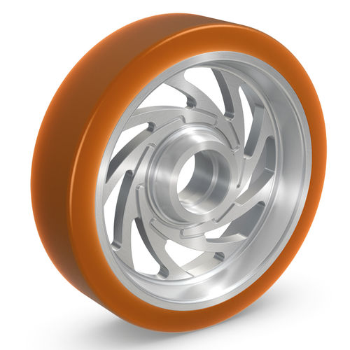 Колесо с бандажом - PEVOSOFT® - RÄDER-VOGEL RÄDER- UND ROLLENFABRIK GMBH & CO. KG - из полиуретана / со слабым шумом / эластичное