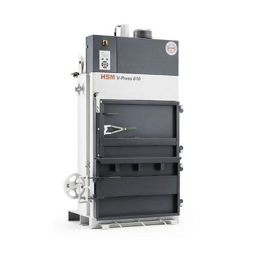 Вертикальный упаковочный пресс - V-610 - HSM GmbH + Co. KG - с фронтальной загрузкой / для картона / для бумаги