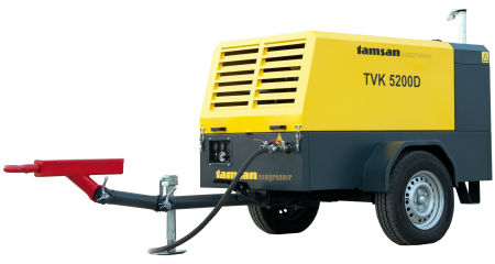 Винтовой компрессор - TVK 5200 D - tamsan compressor - воздушный / с дизельным двигателем / мобильный