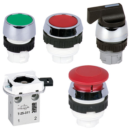 Пневматический распределитель с механическим управлением - T series - AIRTEC Pneumatic - с выдвижным ящиком / пневматический / 3/2 каналов