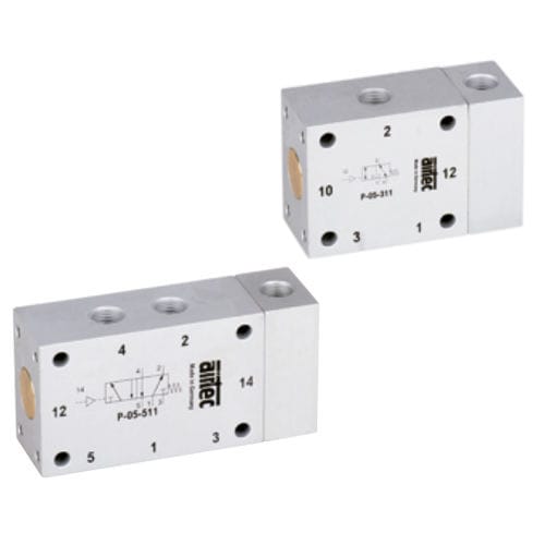 Пневматический распределитель с пневматическим приводом - P series - AIRTEC Pneumatic - с выдвижным ящиком / пилотный / 3/2 каналов