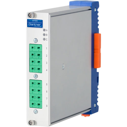 Модуль входа/выхода EtherCAT - Q.bloxx XE A104 TCK - Gantner Instruments - аналоговый / 8 аналоговых входов / встраиваемый