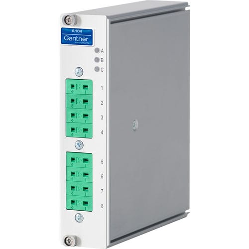 Аналоговый модуль входа/выхода - Q.brixx XE A104 TCK - Gantner Instruments - EtherCAT / 8 аналоговых входов / встраиваемый