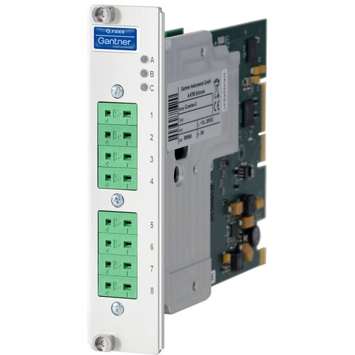 Аналоговый модуль входа/выхода - Q.raxx XE A104 TCK - Gantner Instruments - EtherCAT / 8 аналоговых входов / встраиваемый