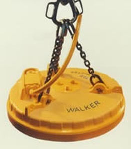 Подъемный электромагнит с электрическим переключением - SCRAPMASTER® D series - WALKER MAGNETICS - для перемещения металлолома / для железосодержащих отходов / круговой