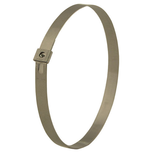 Кабельная стяжка из нержавеющей стали - TIE-LOK® - BAND-IT - с пластинкой / без селективной амортизации вибраций