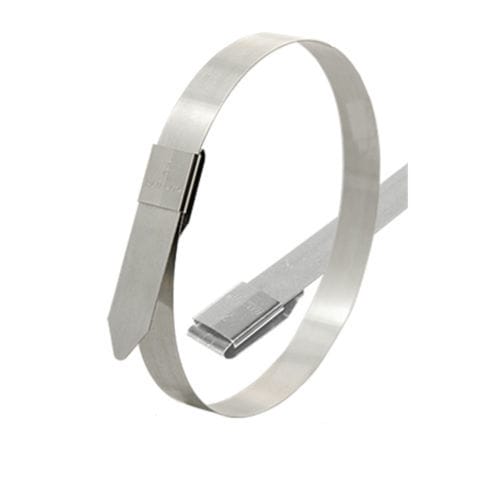 Зажимной хомут из нержавеющей стали - ZERON® 100 - BAND-IT - с зубчатой блокировкой / ленточный