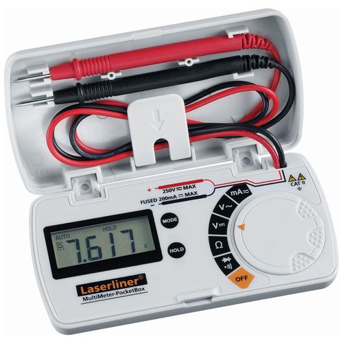 Цифровой мультиметр - MultiMeter-PocketBox - Laserliner - карманный / CAT II