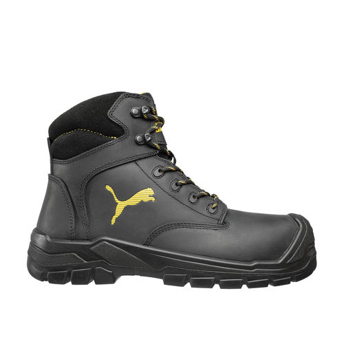 Спецсапоги для строительства - BORNEO BLACK MID - PUMA SAFETY SHOES - противоскользящий / антипрокольный / жаропрочный