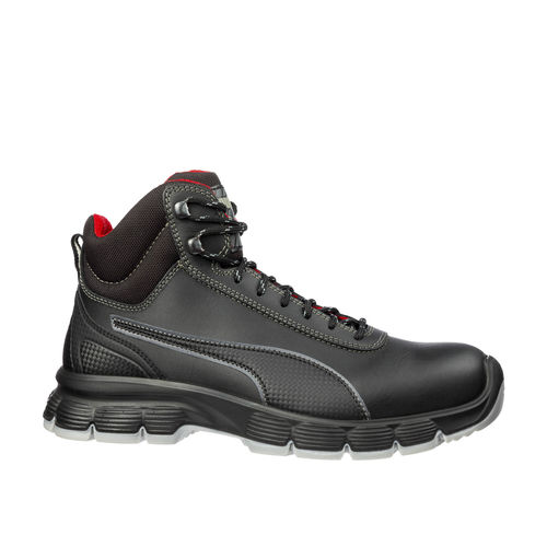 Спецобувь для строительства - CONDOR BLACK MID - PUMA SAFETY SHOES - противоскользящая / антипрокольная / для электростатического разряда