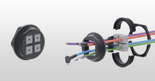 Проходная втулка из TPE - KDS-R series - CONTA-CLIP Verbindungstechnik GmbH - из полиамида / IP66 / против растяжения
