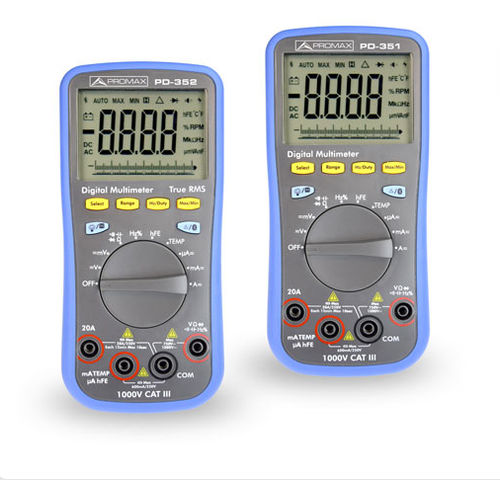 Цифровой мультиметр - PD-350, PD-351, PD-352 - PROMAX ELECTRONICA - переносной / 1000 В / 20 A