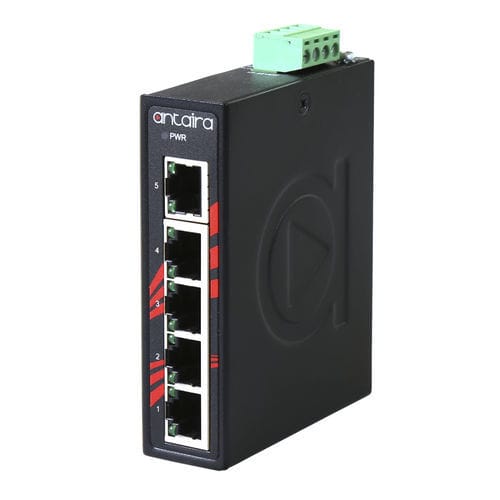 Неуправляемый коммутатор Ethernet - LNX-C500 - Antaira Technologies - 5 портов / на DIN-рейке / настенный