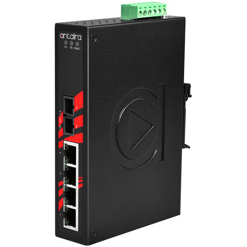 Неуправляемый коммутатор Ethernet - LNX-0501-M-T - Antaira Technologies - 5 портов / на DIN-рейке / для монтажа в стену