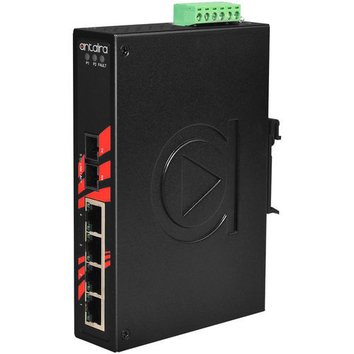 Неуправляемый коммутатор Ethernet - LNX-0501-S3-T - Antaira Technologies - 5 портов / на DIN-рейке / настенный