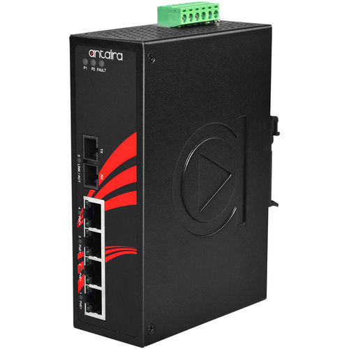 Неуправляемый коммутатор Ethernet - LNP-0501-M-24 - Antaira Technologies - 5 портов / встраиваемый / на DIN-рейке